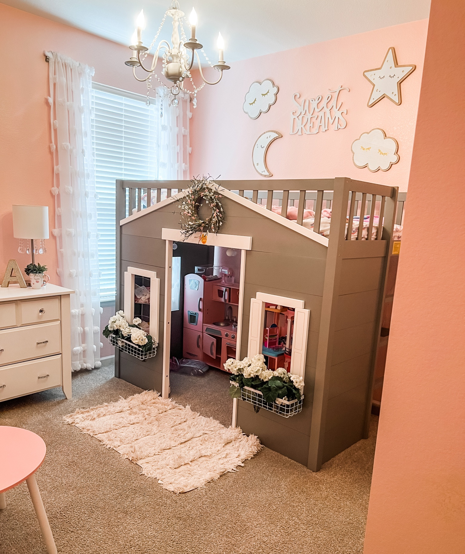 ✨Playhouse Little Girls Room✨ 

Perfect for any growing little girl! The lower area can continue to change and transition with their age and their likings!! 

#LTKfamily #LTKkids #LTKhome