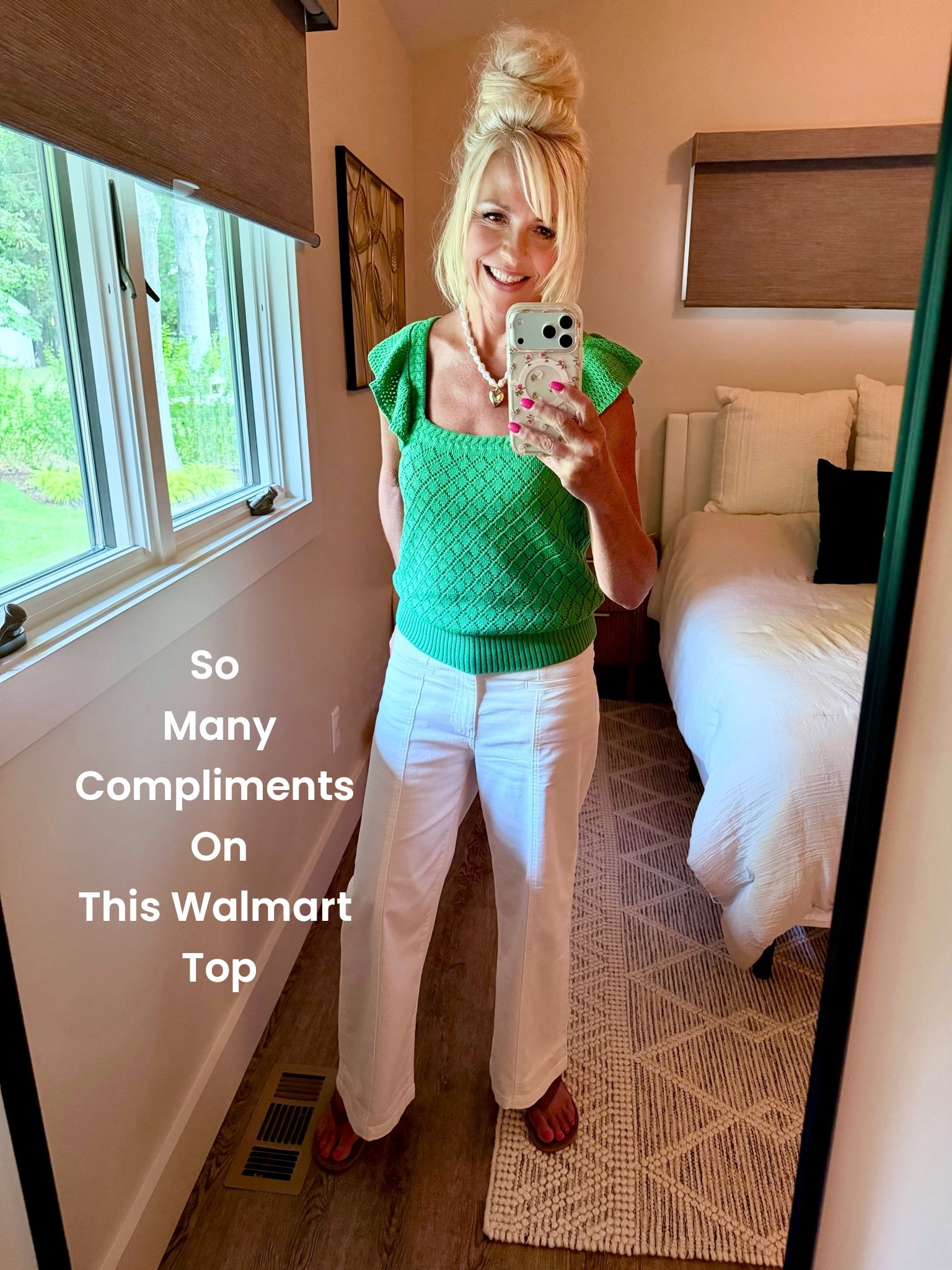 Oh how I love this Walmart green top and Kut white jeans!

#LTKootd #LTKWorkwear #LTKTravel