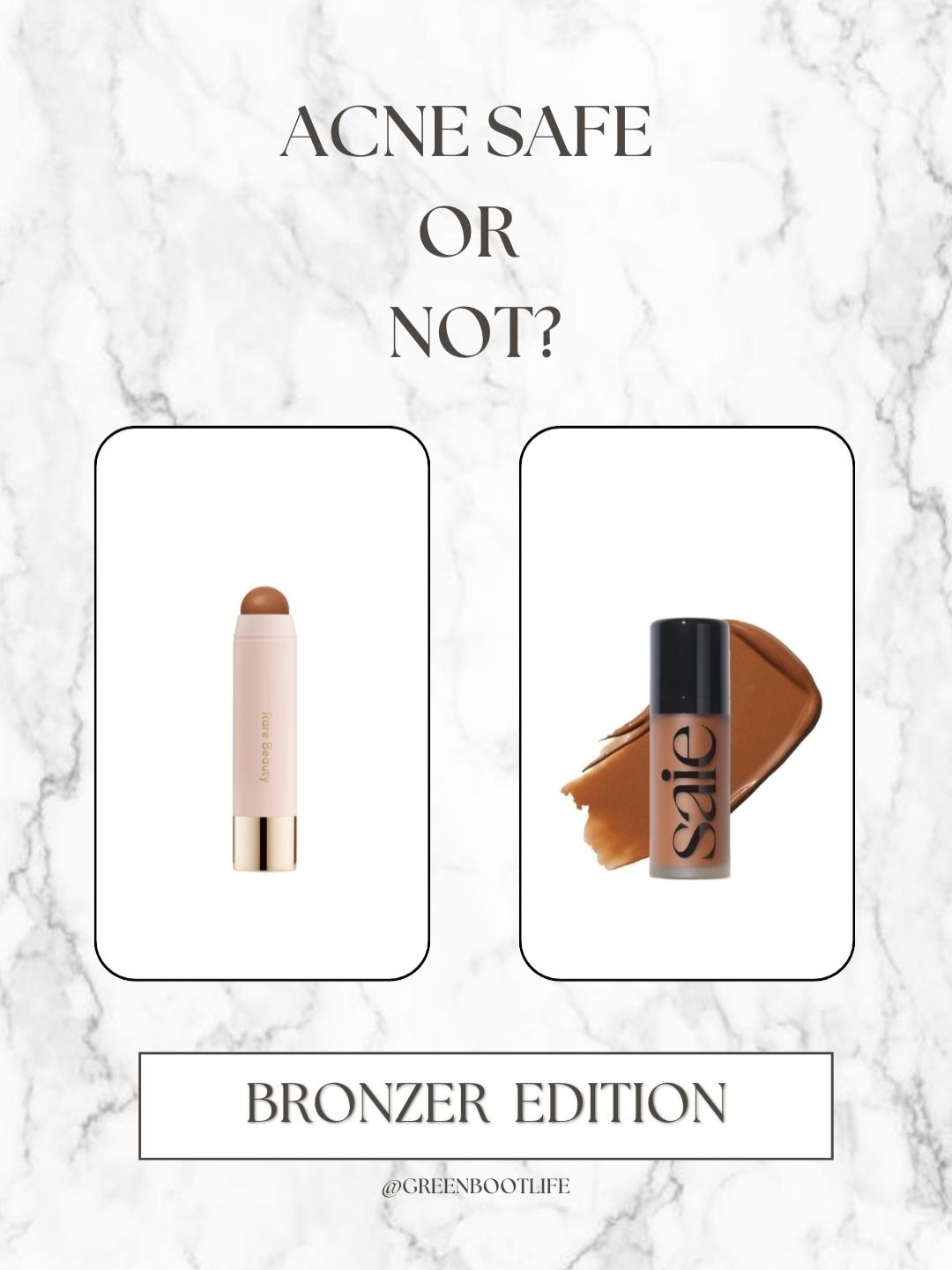 New post series alert! Swipe to see which of these two products is actually acne safe and which is not! ➡️

In this new series, “Acne Safe or Not”, I’ll be comparing two products in the same category that are touted as acne safe by many, and break down why they are or they’re not!

Comment BRONZER and I’ll send you the link to the acne safe bronzer 🤎

Let me know in the comments which products you’d like me to analyze in this series ⬇️

#acnesafe #acnesafeproducts #acnesafemakeup #acnesafebronzer #acne #noncomedogenic #noncomedogenicmakeup

#LTKBeauty