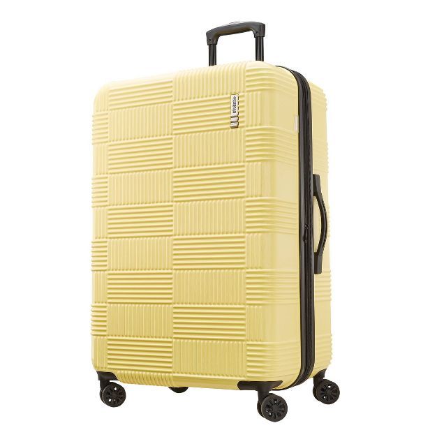 American Tourister 31" Hardside Checked Spinner Suitcase | Target