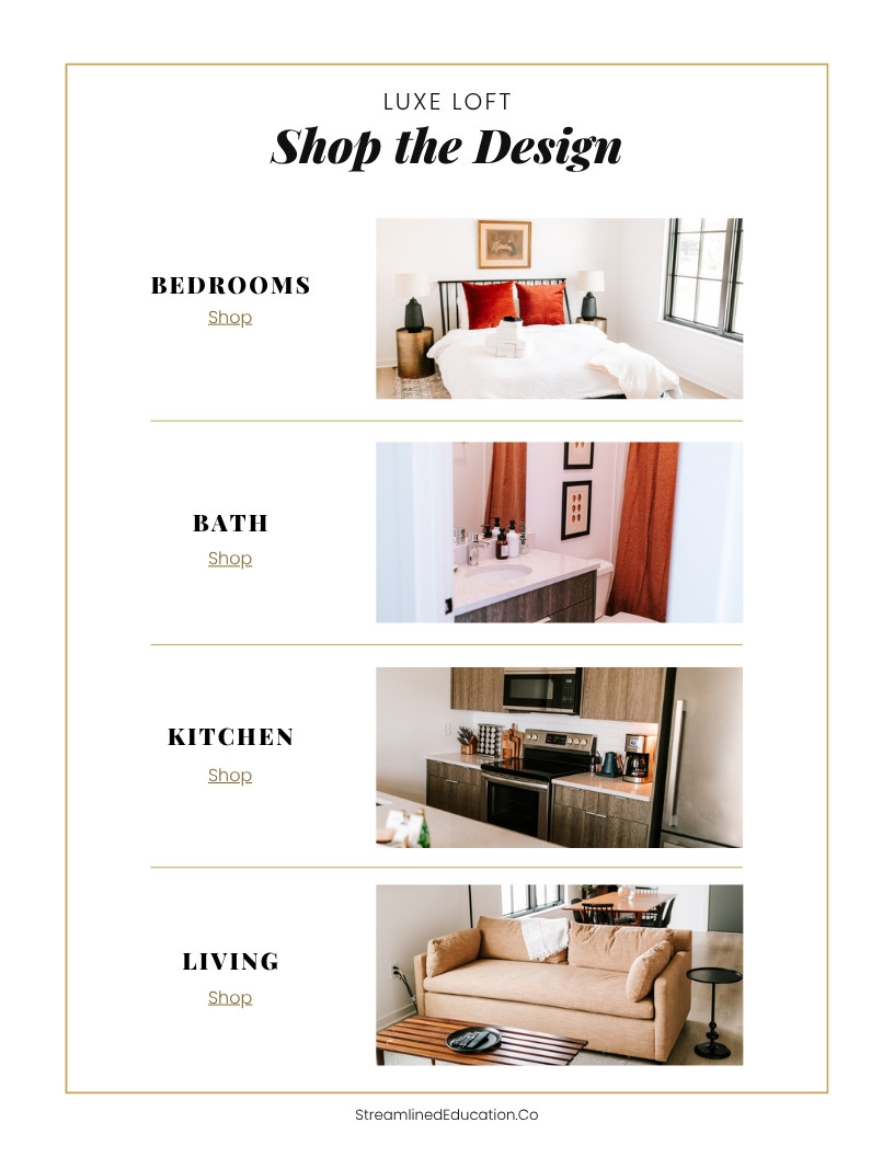Luxe Loft room by room — how to make 900 square feet feel worth every penny of the nightly rate. #LTKhome 

 #LTKHome