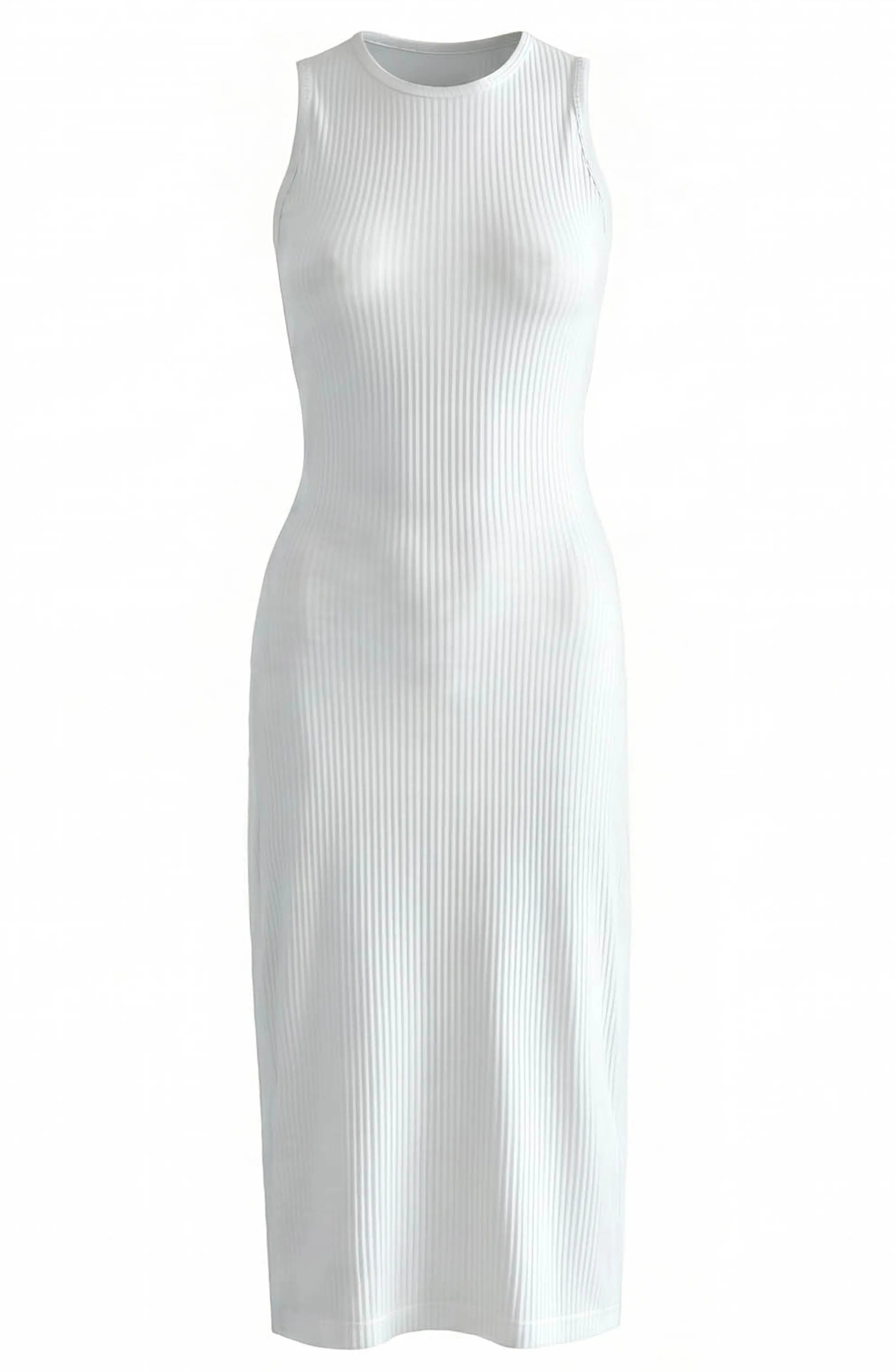 BRUNNA.CO The Ola Rib Second-Skin Bodycon Midi Dress In White (Women) | Nordstrom | Nordstrom