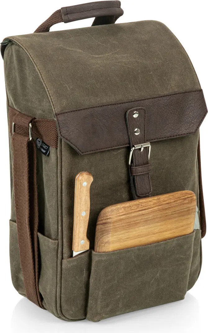 Picnic Time 2 Bottle Insulated Wine & Cheese Cooler with Cheese Board, Knife & Corkscrew | Nordst... | Nordstrom Rack