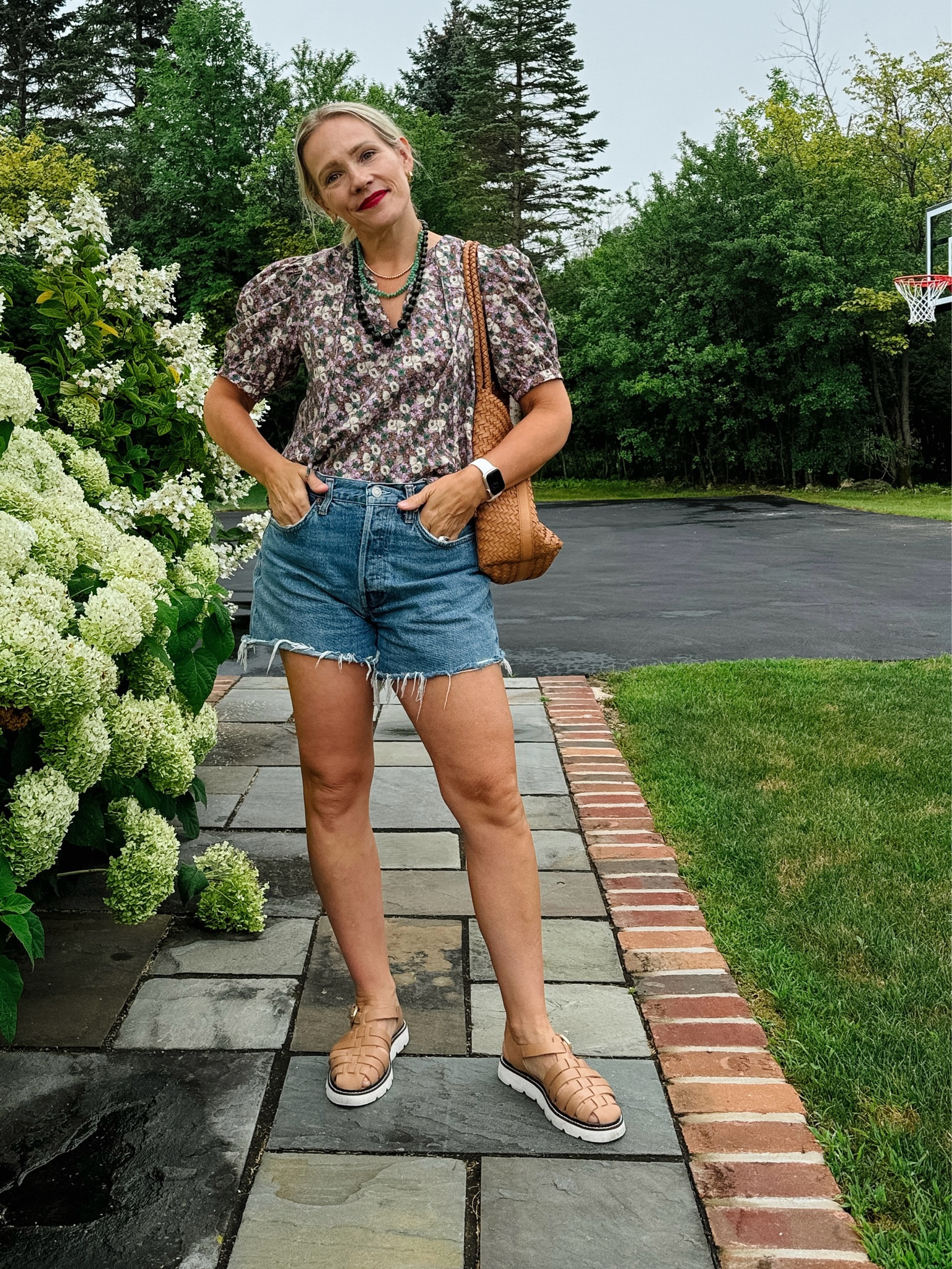 Layering necklace, berry lipstick (color: power), and a rich floral to turn the page to August. Paired with Agolde denim shorts from Nordstrom, madewell tote bag, Anthropologie fisherman sandals. 

♥️ Claire 

#LTKSeasonal #LTKOver40 #LTKFindsUnder100