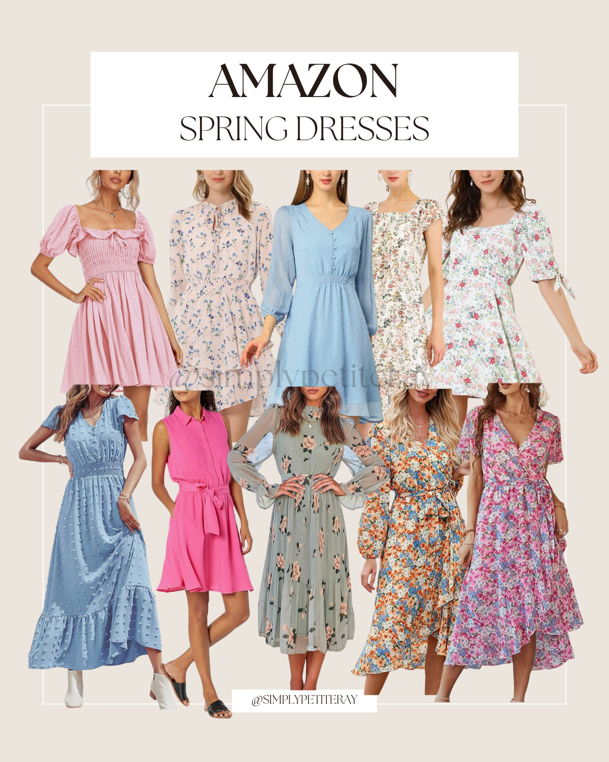 Check out these pretty spring dresses! Perfect for any warm-weather event. 

Amazon spring dresses, spring outfits for women, floral dresses, casual spring fashion, affordable dresses Amazon, midi dresses, summer ready outfits, cute everyday dresses 

 I earn commissions from qualifying purchases.

#AmazonFinds #SpringDresses #AmazonFashion #SpringOutfits #FloralDress #MidiDress #AffordableFashion #OOTD
 

 #LTKootd #LTKSeasonal