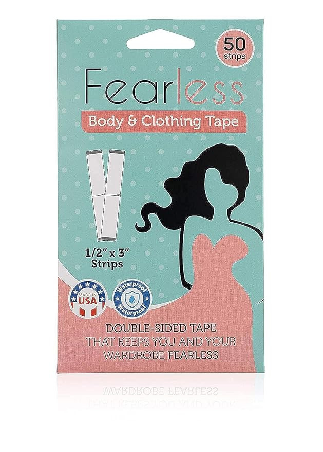 Fearless Tape - Double Sided Tape for Fashion, Clothing and Body (50 Strip Pack) | All Day Streng... | Amazon (US)
