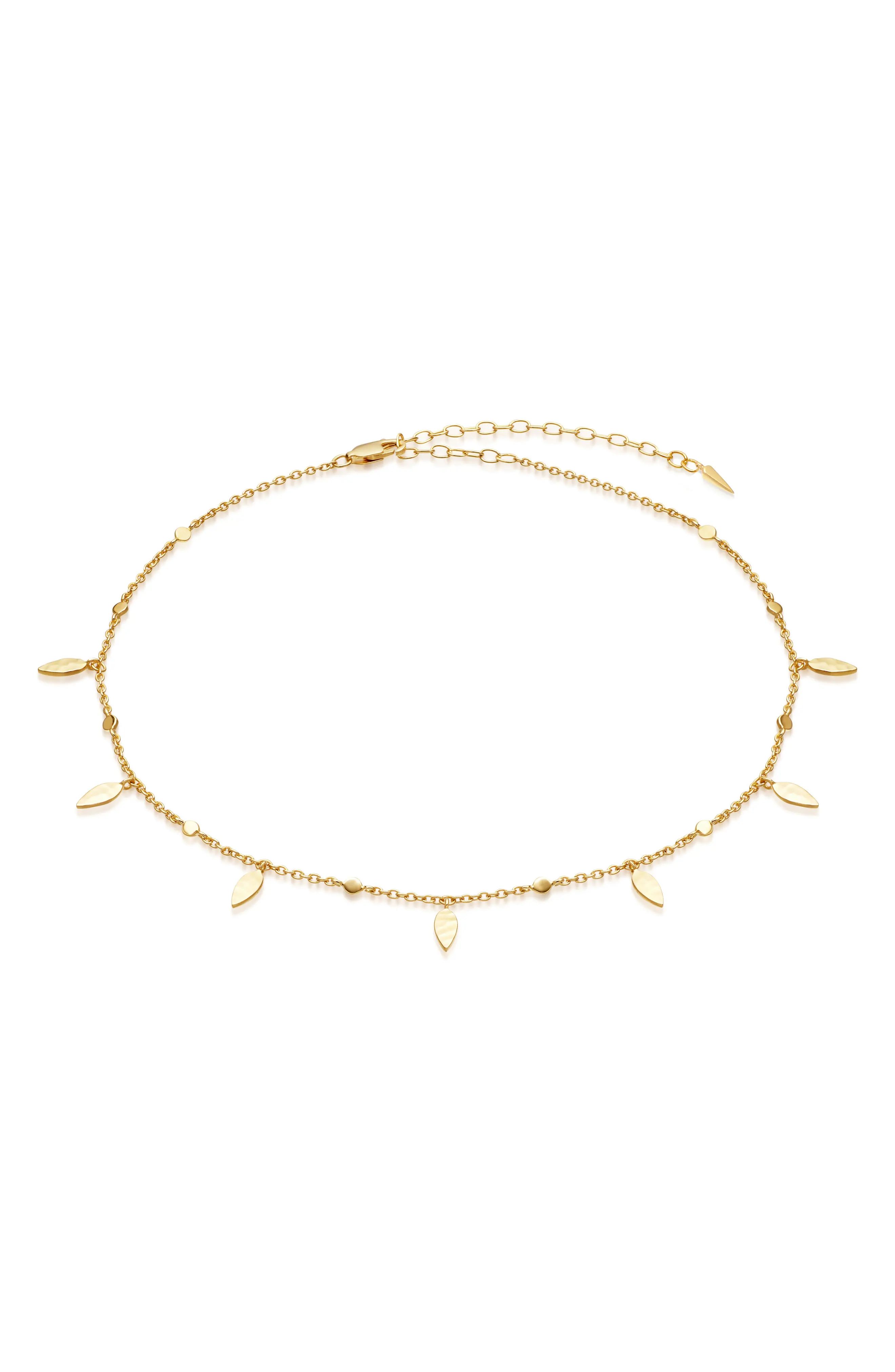 Missoma Leaf Choker Necklace in Gold at Nordstrom | Nordstrom