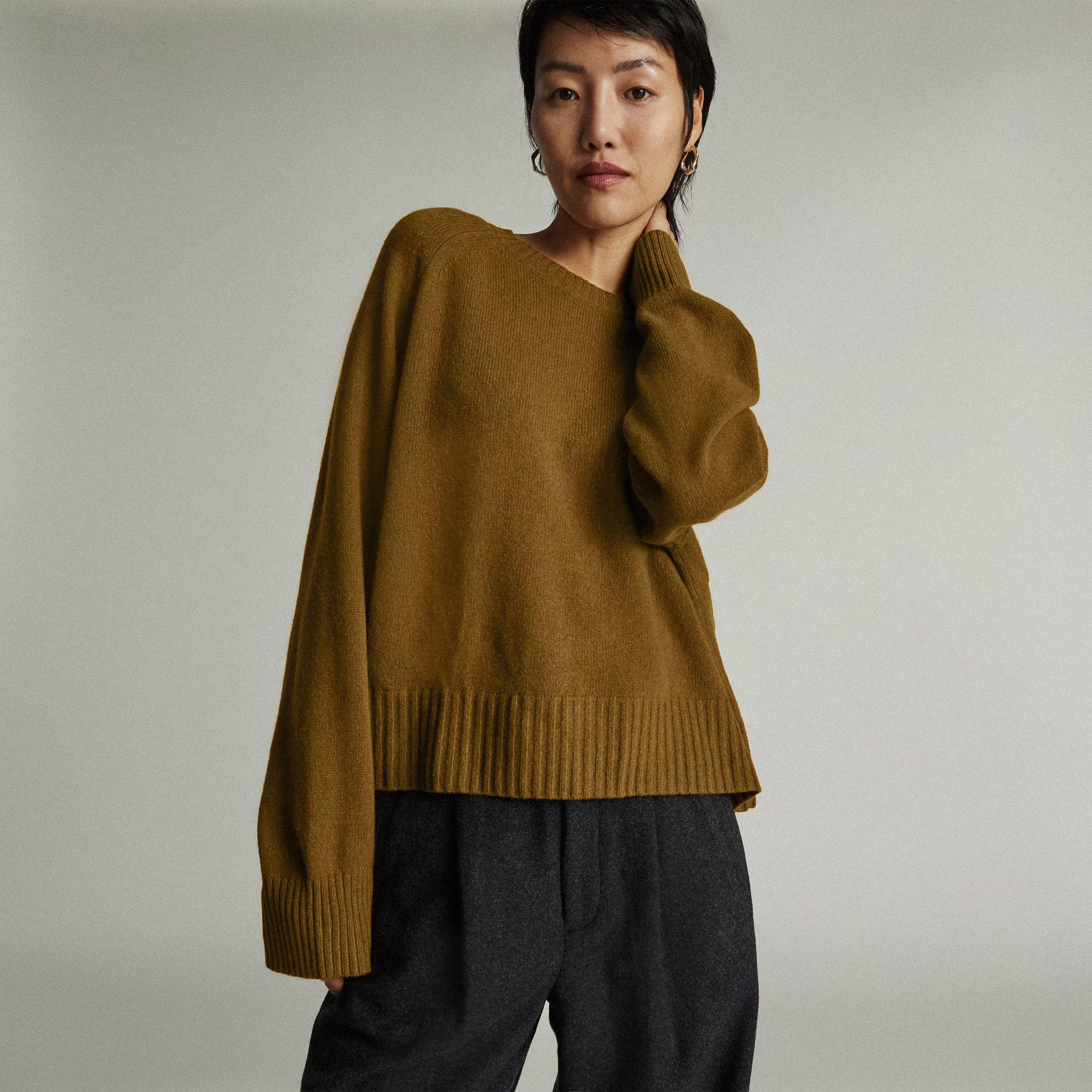 The Cashmere Boxy Crew | Everlane