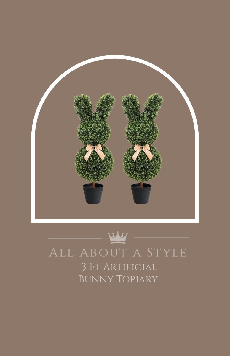 These 3 ft Easter Bunny topiaries add the sweetest touch of greenery and charm to your front door.
Perfect for welcoming guests all season long!


#LTKhome #EasterDecor #SpringPorch #FrontDoorDecor #BunnyTopiary #OutdoorDecor #PorchStyling #SeasonalDecor

#LTKSeasonal