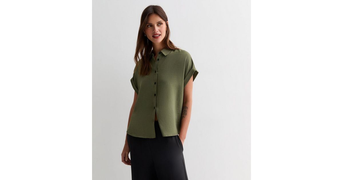 Olive Short Sleeve Shirt | New Look | New Look (UK)
