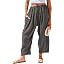 TARSE Womens Linen Wide Leg Pants Casual Loose Drawstring Summer Beach Travel Vacation Palazzo Ha... | Amazon (US)