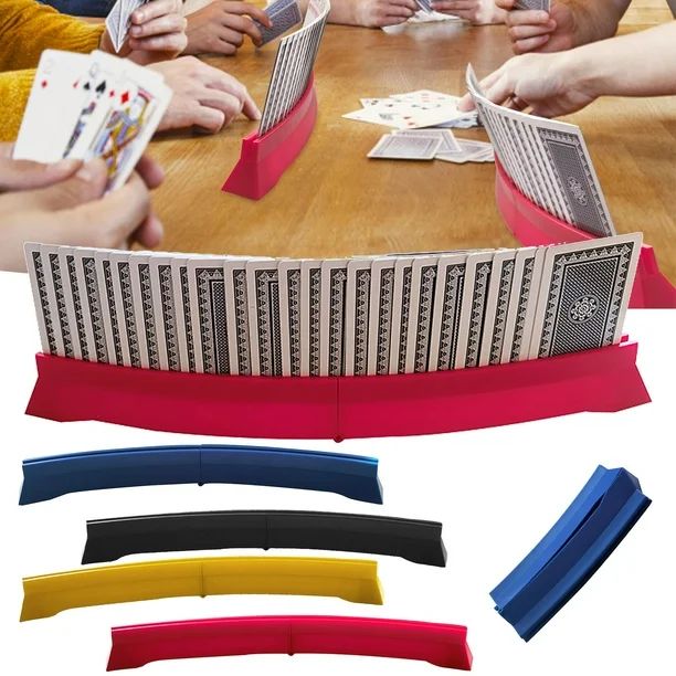 Card Holders For Playing Cards Hands-Free Curved Foldable Plastic Playing Card Holder For Kids Se... | Walmart (US)