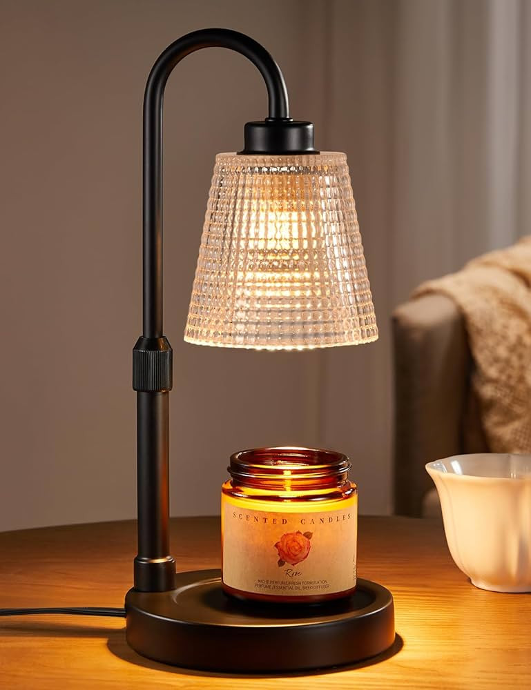 Innqoo Candle Warmer Lamp with Timer, Dimmable Candle Warmer for Jar Candles, Height Adjustable W... | Amazon (US)