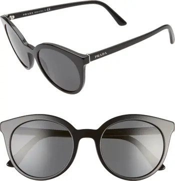 53mm Round Cat Eye Sunglasses | Nordstrom