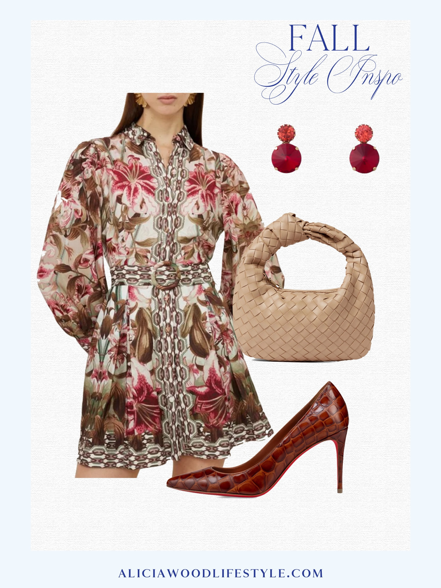 Fall Style inspiration 

Dark floral dress 
Burgundy heel
Neutral woven handbag
Crimson drop earrings 



#LTKStyleTip #LTKSeasonal #LTKOver40