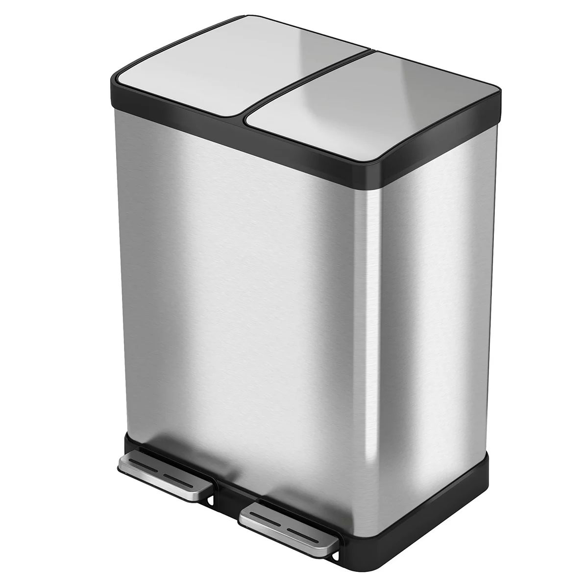 Halo Premium SoftStep 16-Gallon Stainless Steel Step Recycler Trash Can | Kohl's