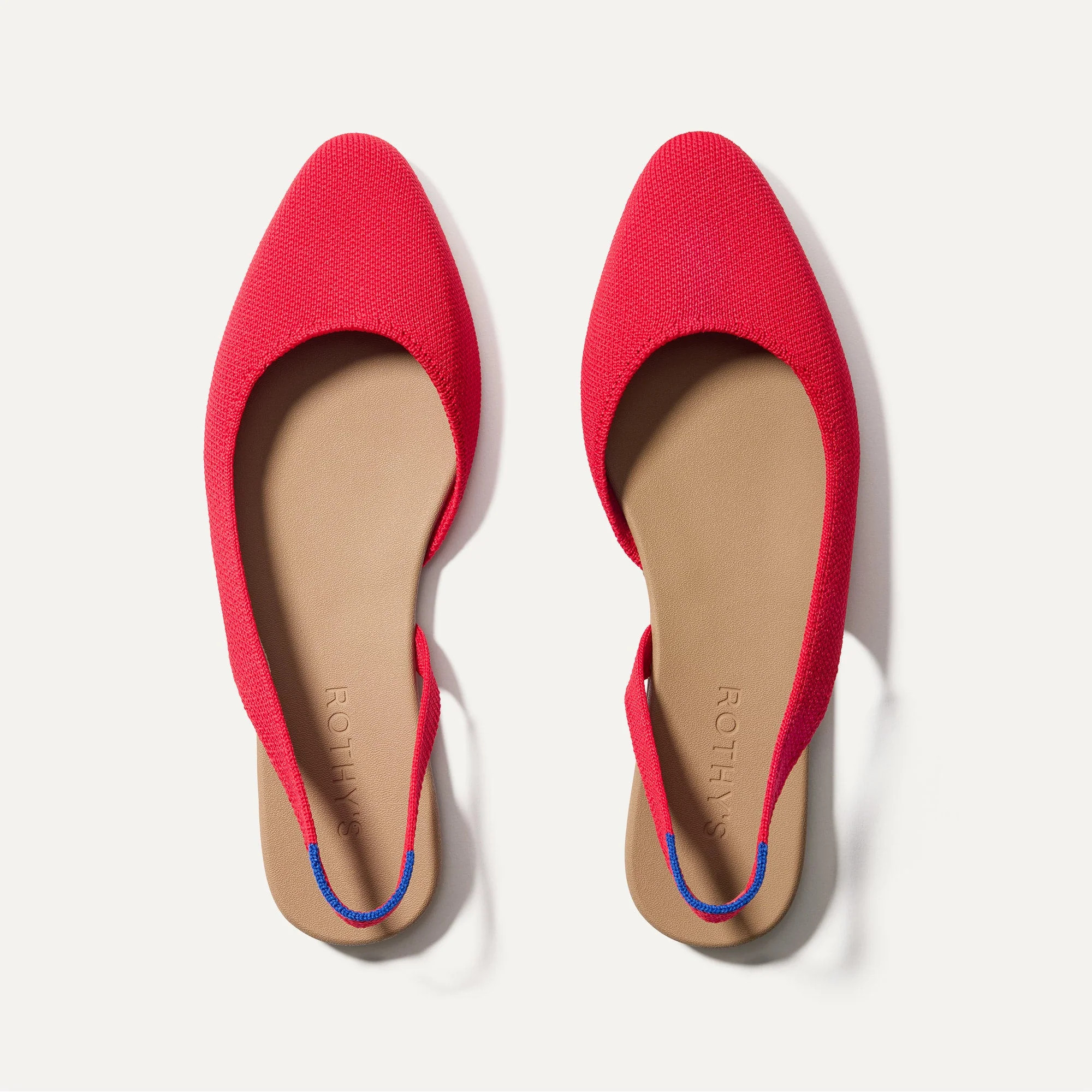 The Almond Slingback in Lollipop Red | Women's Flats | Rothy's | Rothy's