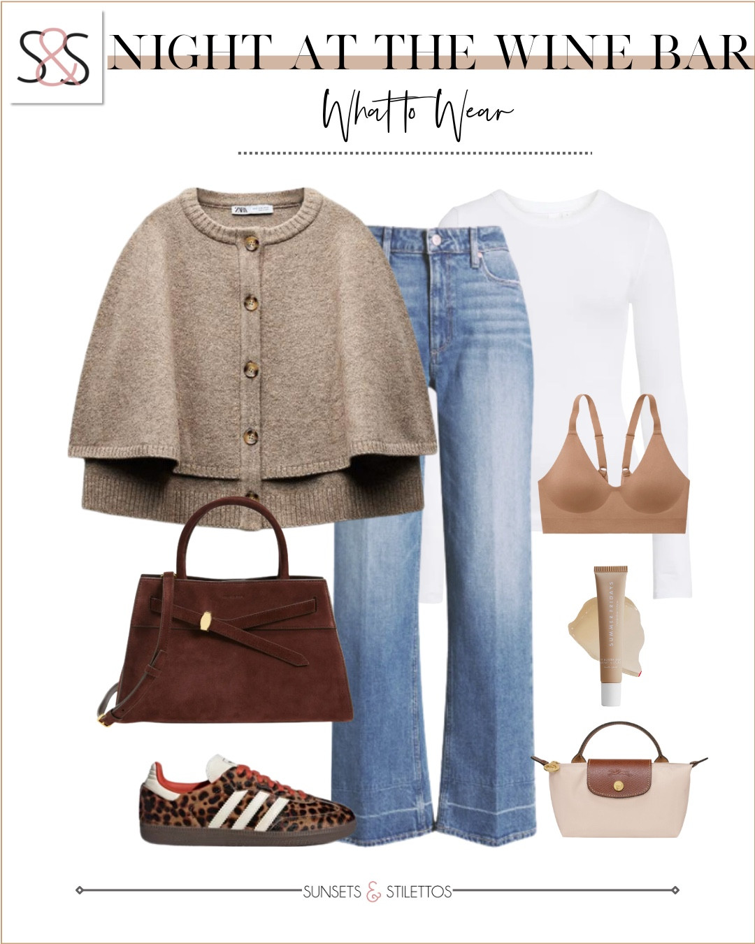 This cape knit cardigan is such a find from Zara! Loving it with trouser jeans and adidas sneakers!

Sunsets and Stilettos, workwear, sl72, samba sneakers 

#LTKSeasonal #LTKWorkwear #LTKOver40