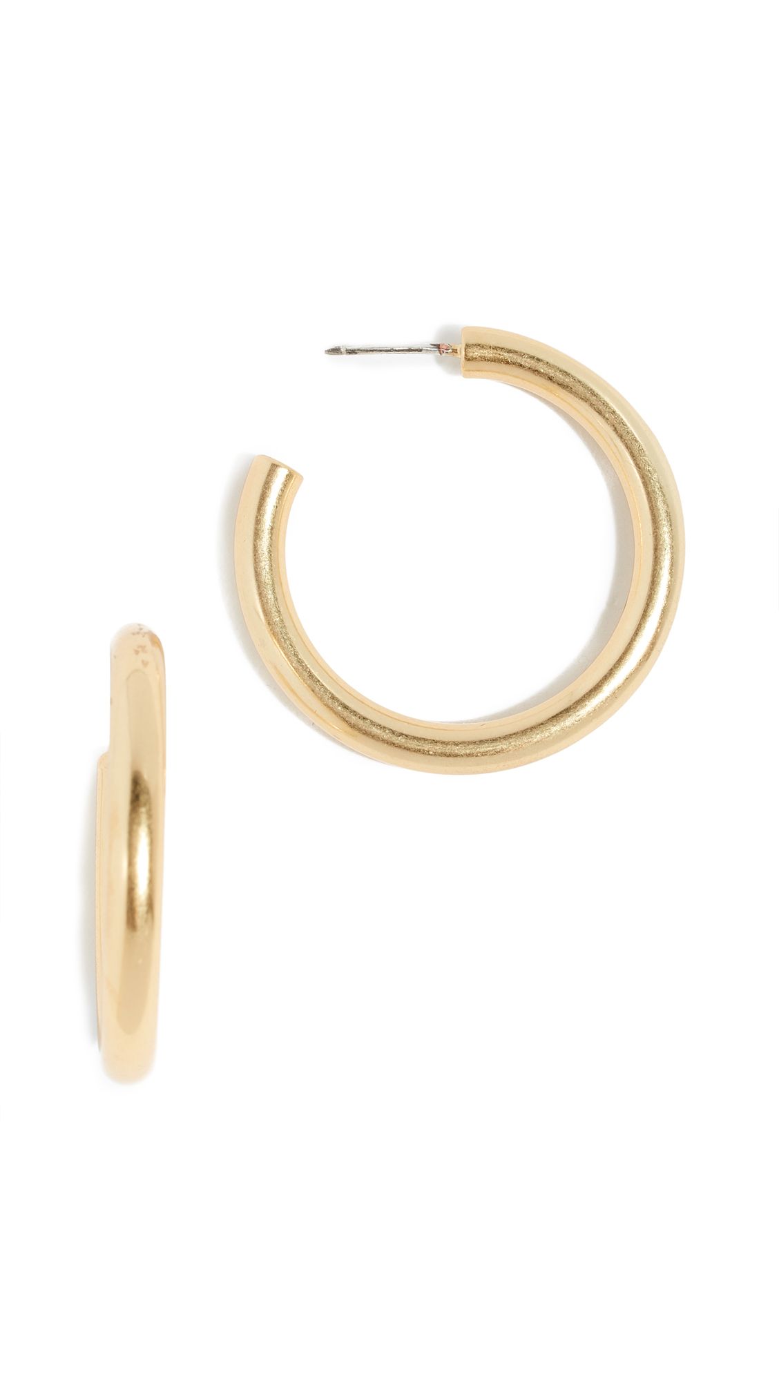 Madewell Medium Chunky Hoop Earrings | Shopbop