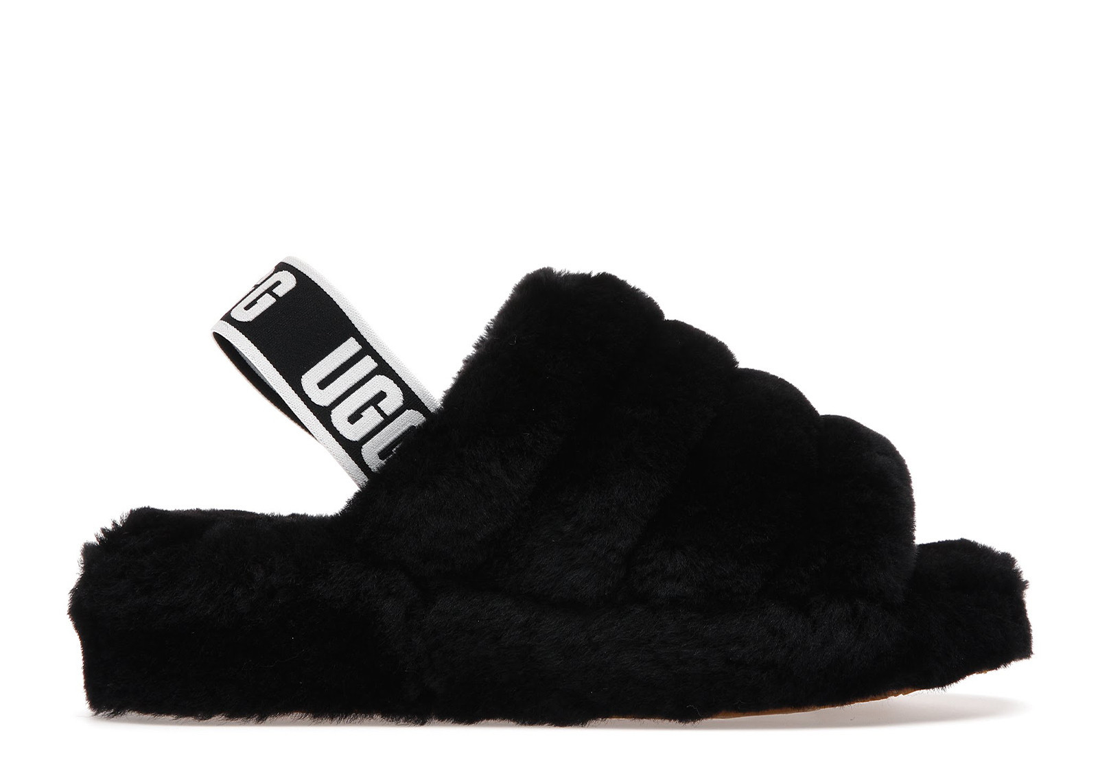 UGG Fluff Yeah Slide (Women's) Sneakers in Black | StockX