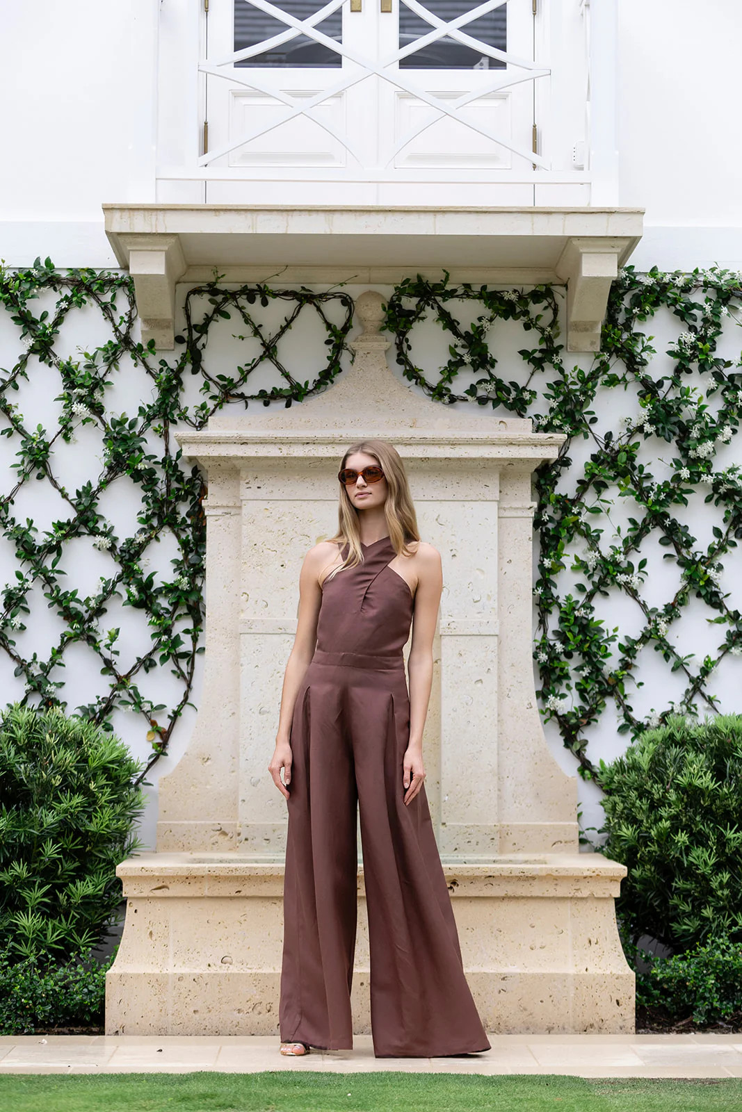 Camille Jumpsuit Linen - Coco | Julia Amory