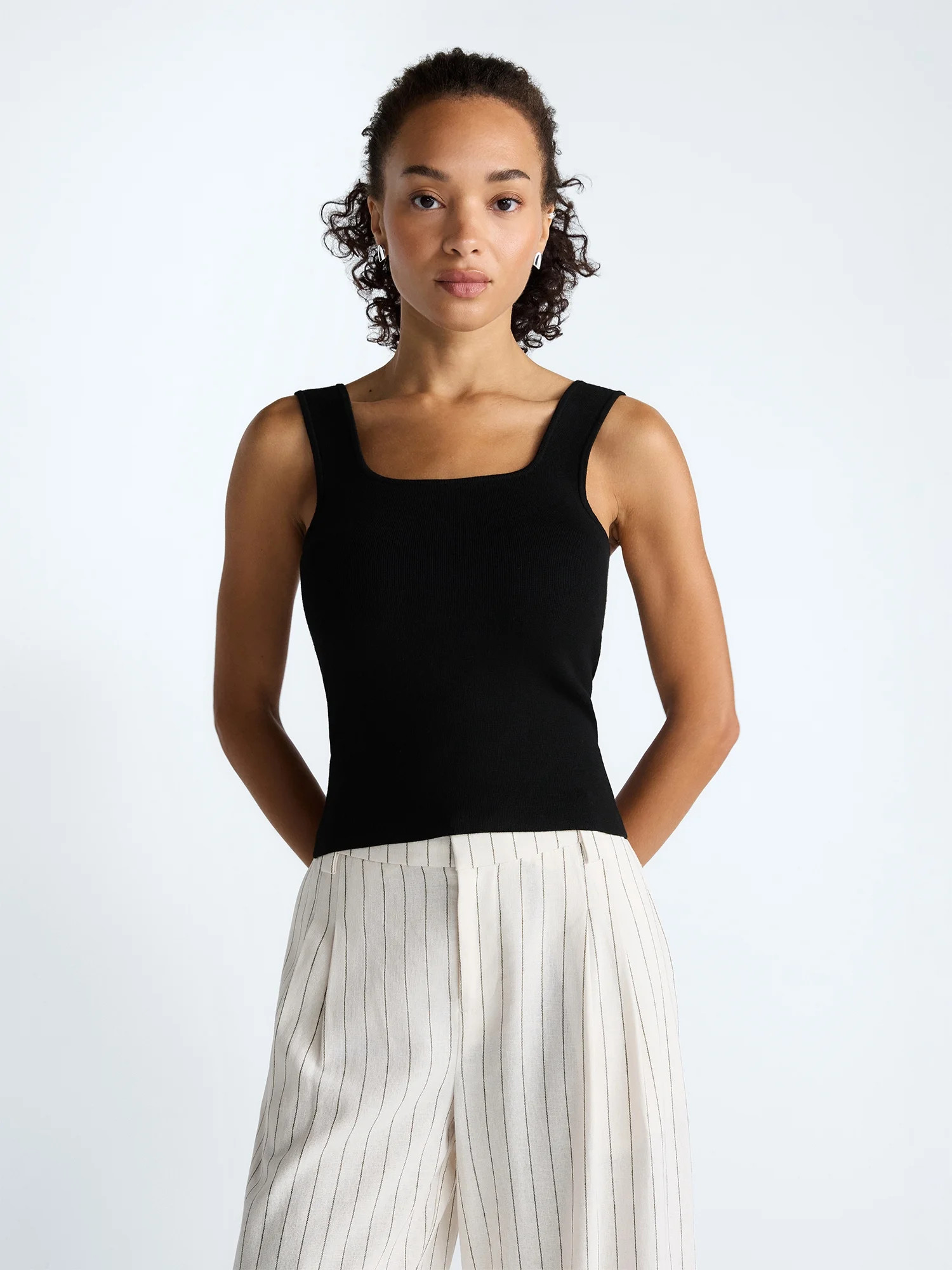 Scoop Women's Square Neck Sweater Tank Top, Sizes XS-XXL | Walmart (US)