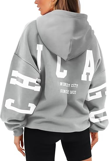 ORANDESIGNE Womens Letter Print Hoodies Fleece Graphic Sweatshirts Long Sleeve Pullover Sweaters ... | Amazon (US)