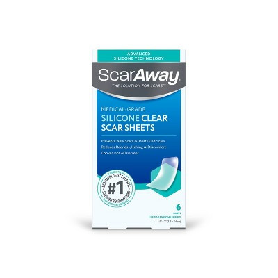ScarAway Clear Silicone Scar Sheets - 6ct | Target