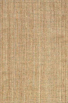 nuLOOM Ashli Solid Farmhouse Jute Area Rug, 7'6" x 9'6", Natural | Amazon (US)