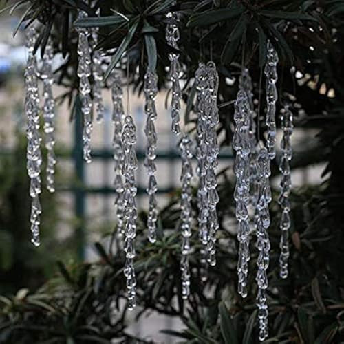 25 pcs icicles Ornament Set - ToBeIT Christmas Decoration Acrylic Clear icicles Set (25pcs icicles Ornament) | Amazon (US)