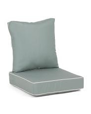 Made In Usa Outdoor Deep Seat Contrast Cord Cushions Set | TJ Maxx