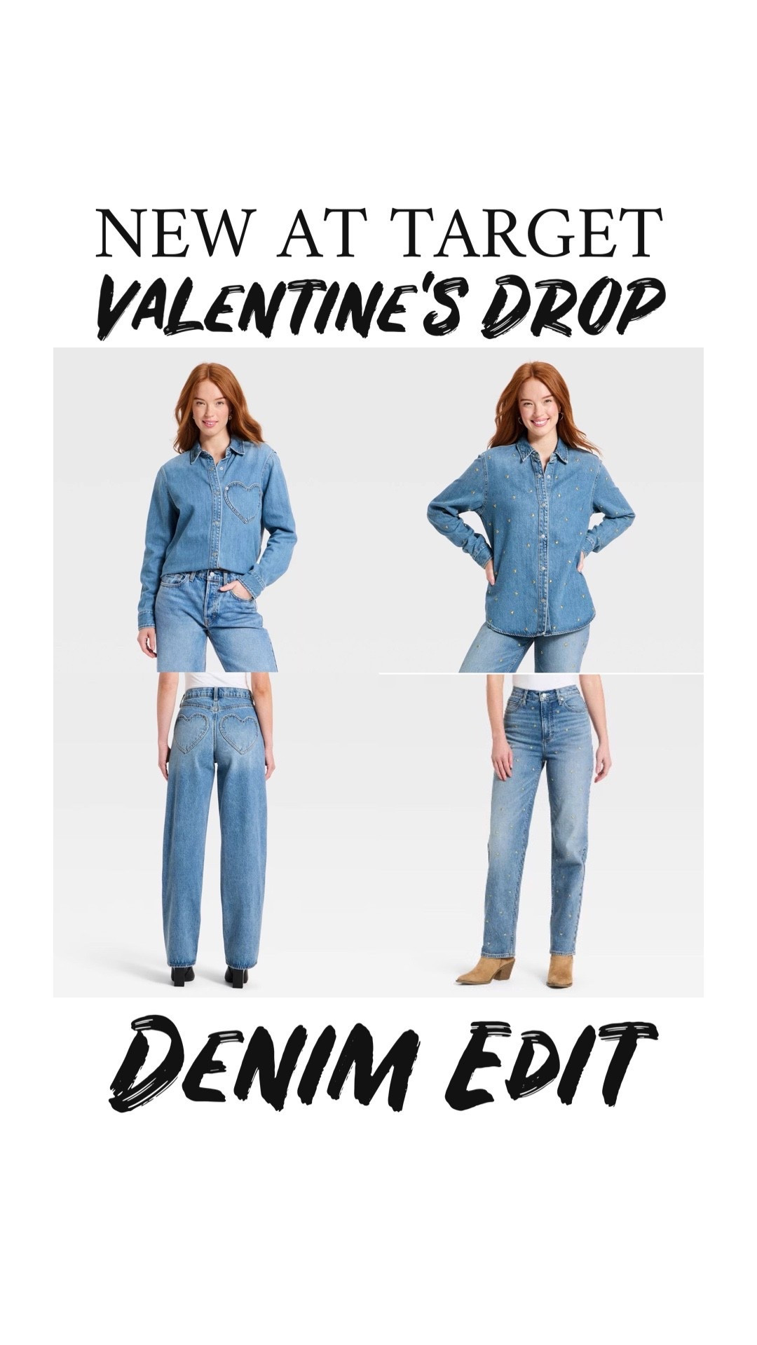 New at Target 🎯 
Valentine’s Day denim edit

#LTKWorkwear #LTKOver40 #LTKSeasonal