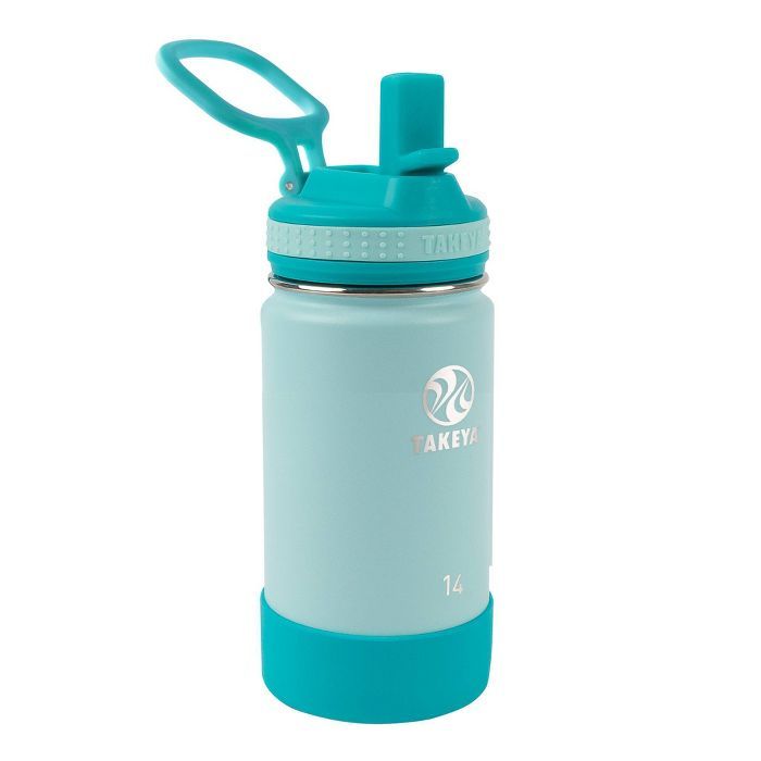 Takeya 14oz Actives Insulated Stainless Steel Water Bottle with Straw Lid | Target