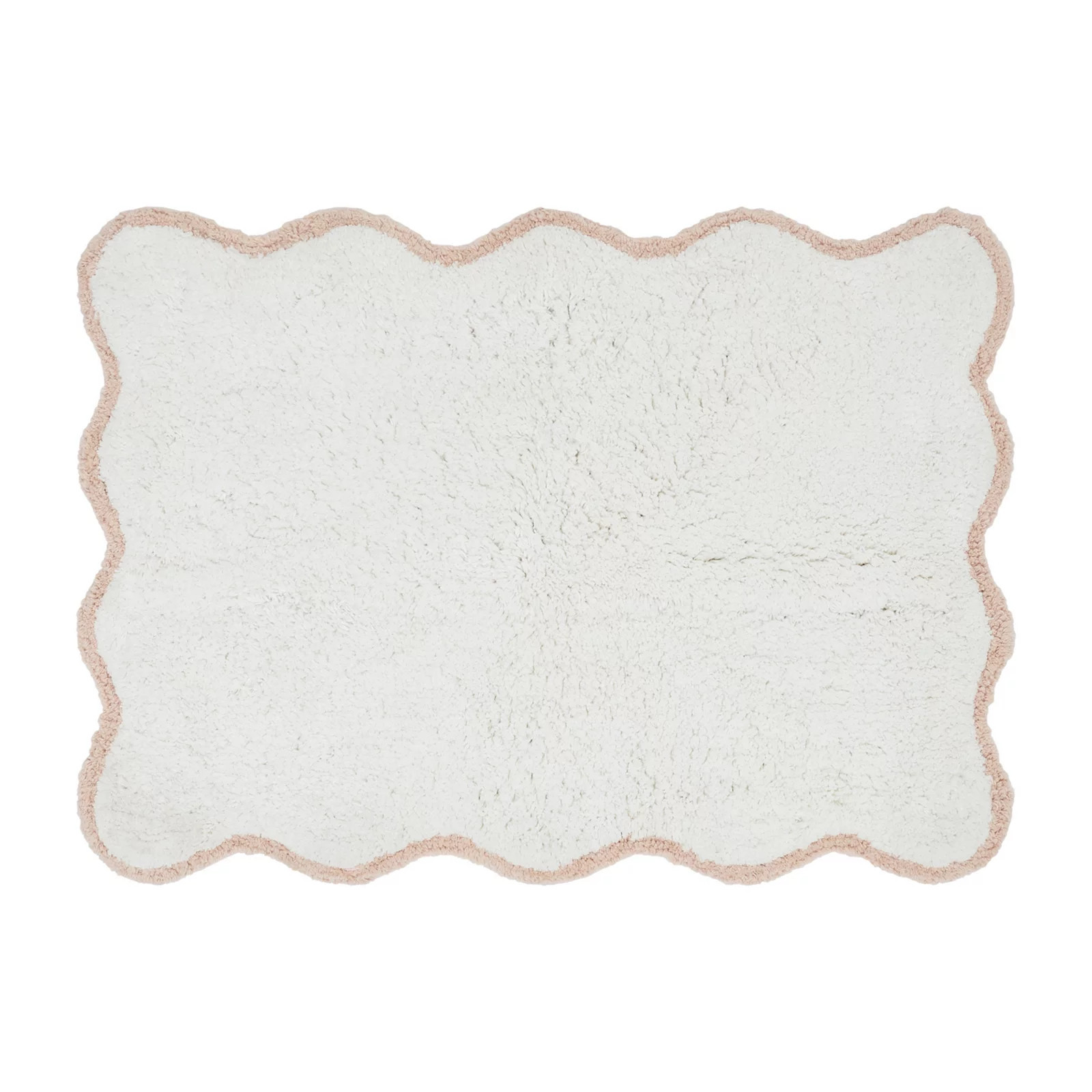 VCNY Home Scallop Cotton Bath Rug, Pink | Kohl's