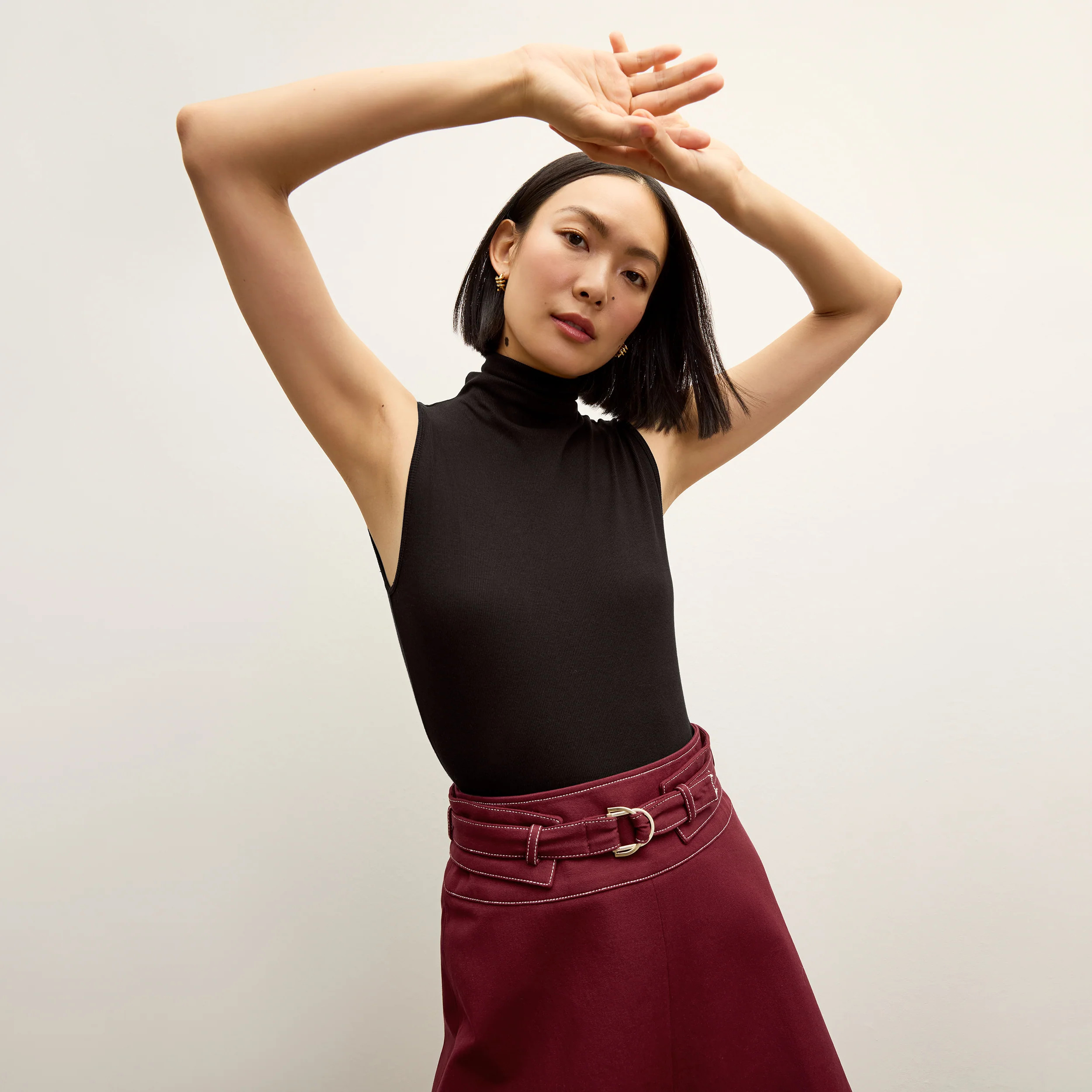 Jett Tank - Organic Ribbed Pima Cotton :: Black | MM LaFleur