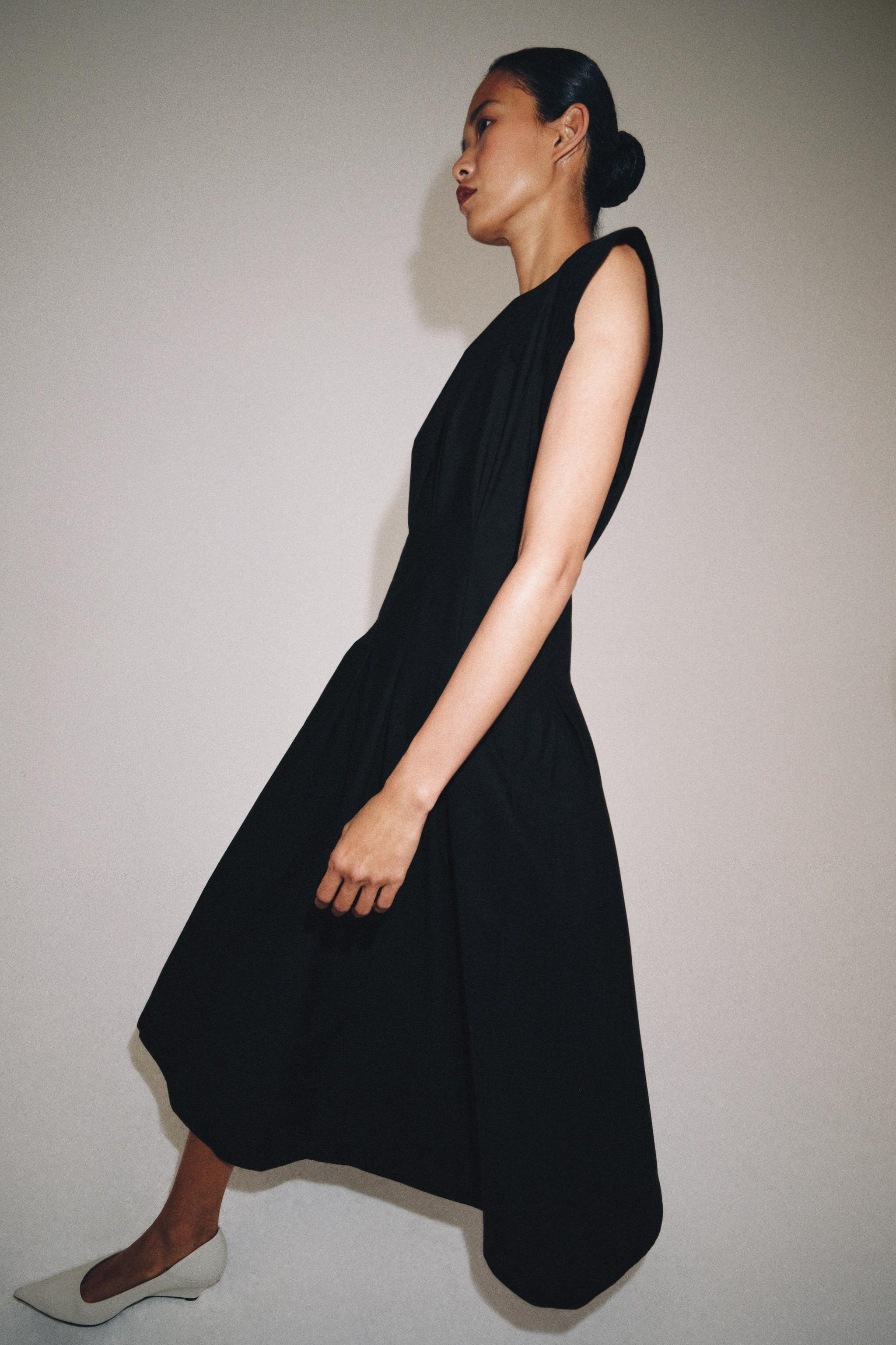 ZW COLLECTION POPLIN PLEATED DRESS | Zara UK