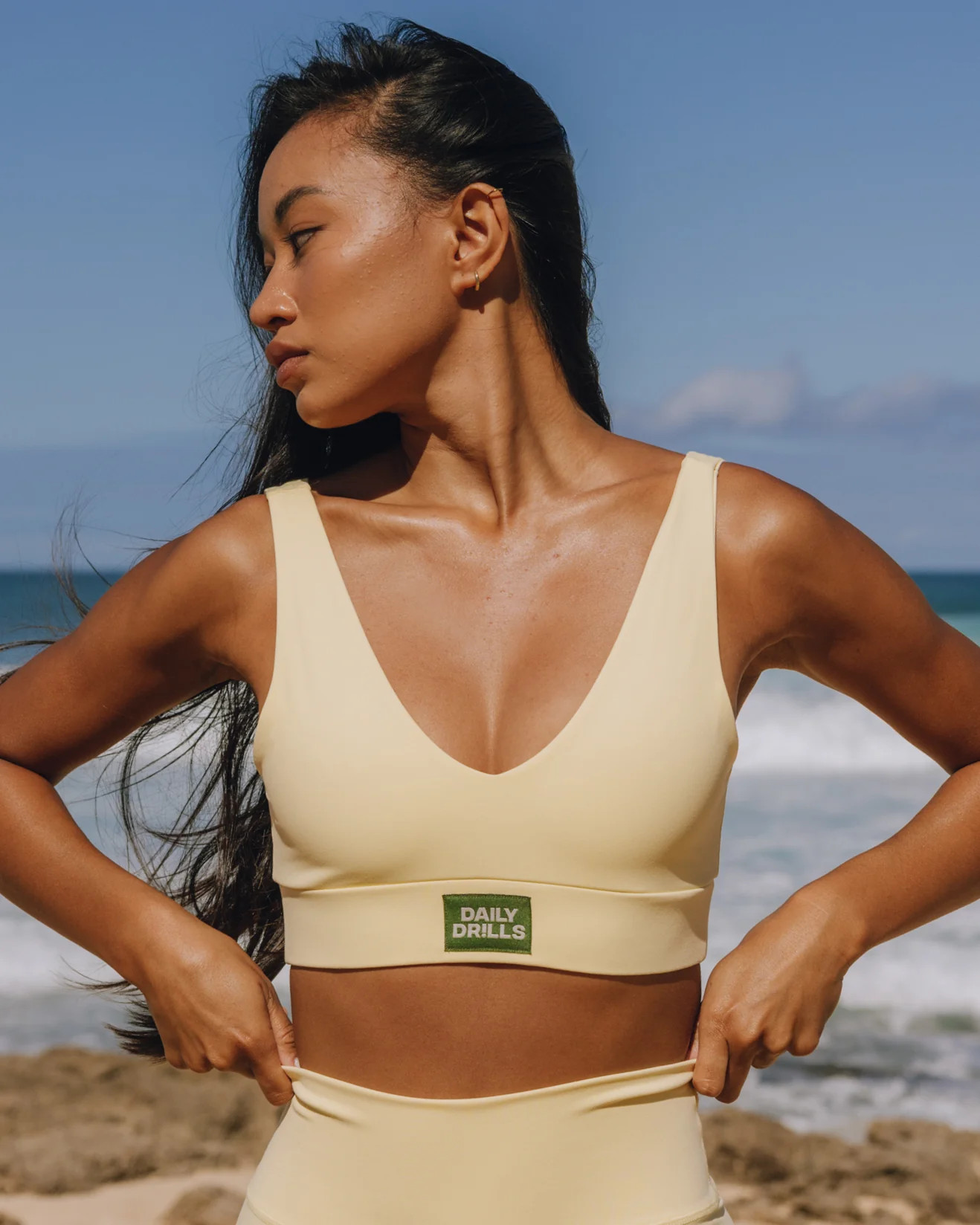 Go! V-Neck Bra - Butter | Daily Drills