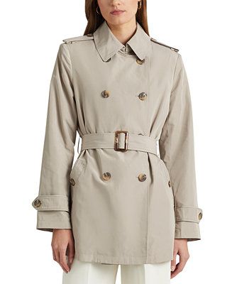 Women's Double-Breasted Trench Coat, Created for Macy's | Macys (US)
