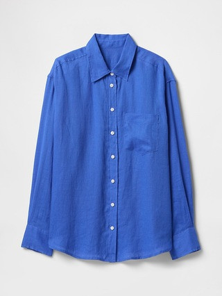 100% Linen Oversized Shirt | Gap (US)