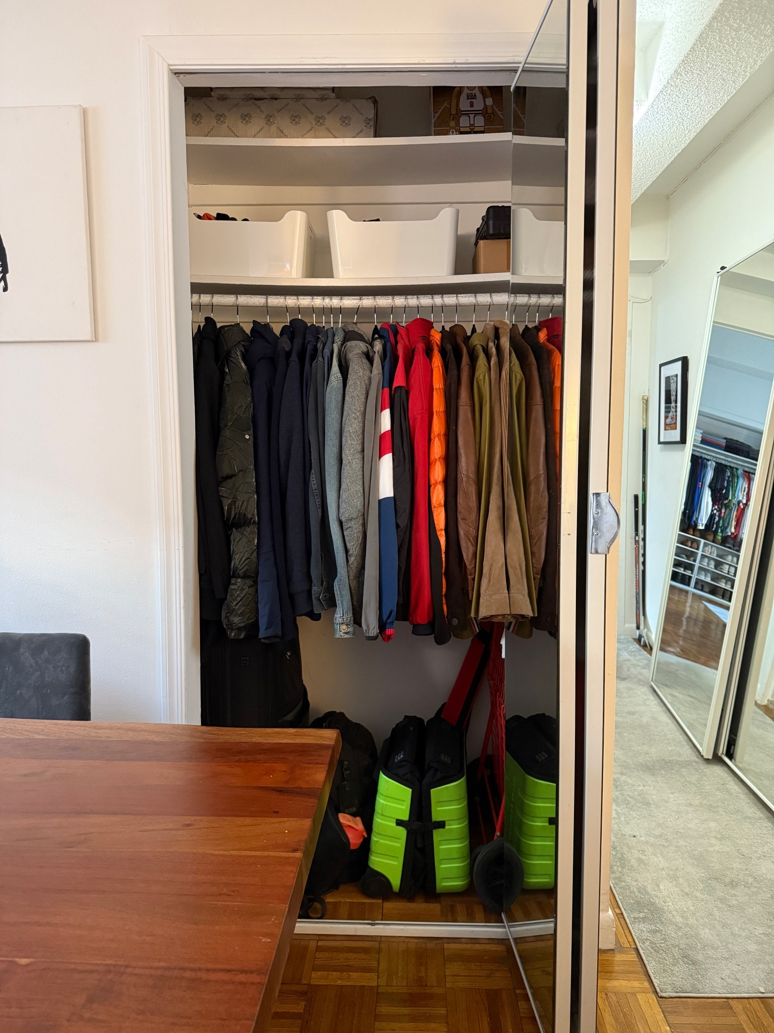 Entryway coat closet refresh - not a single coat in storage anymore like it should be!!

#LTKHome #LTKSeasonal