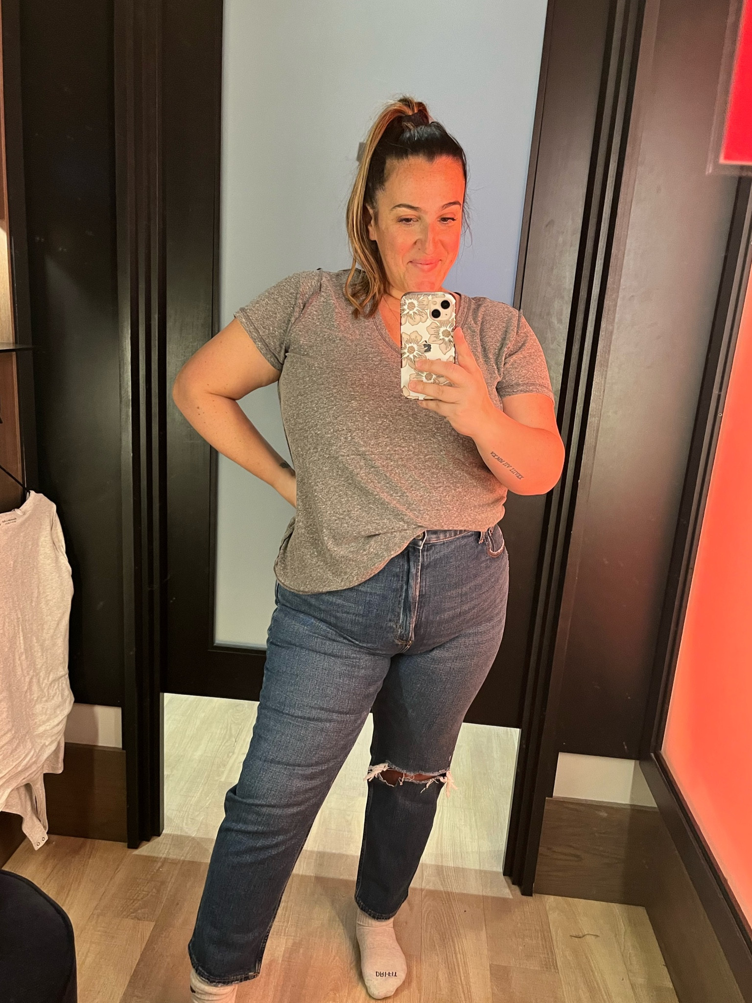 Abercrombie ankle straight jeans! I had to size up in these ones! I’m in a 33.

#LTKsalealert #LTKCyberweek #LTKcurves