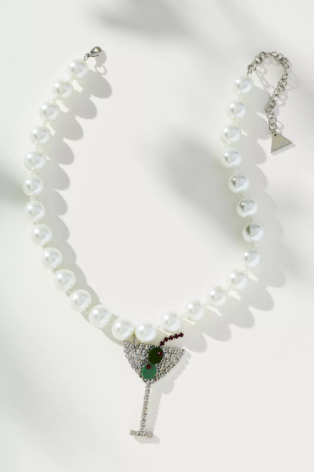 Festive Beaded Drink Charm Necklace | Anthropologie (US)