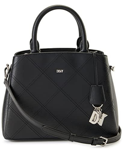DKNY womens Handbags SATCHEL,BLACK/SILVER,Medium | Amazon (US)