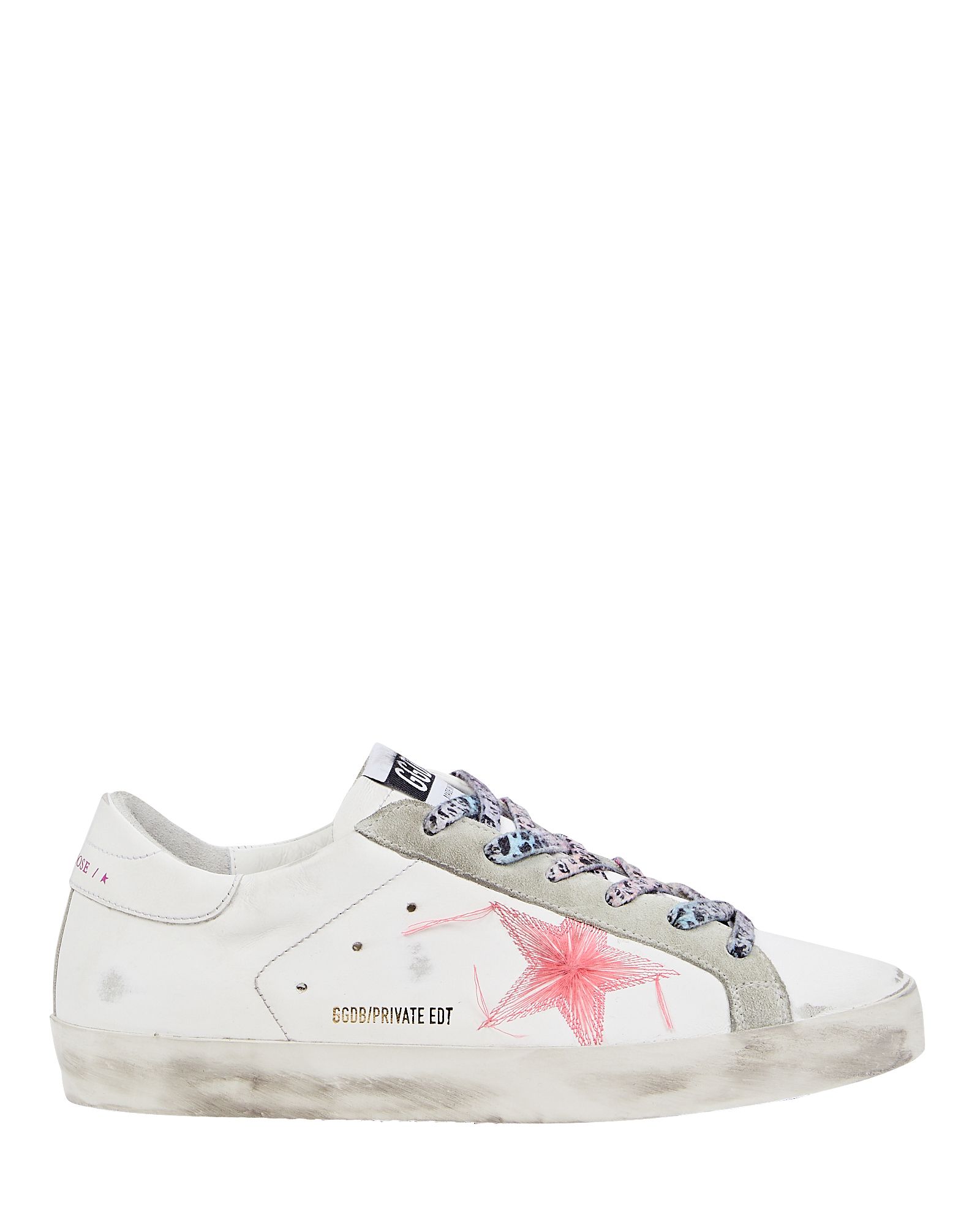 Golden Goose Superstar Leather Low-Top Sneakers, White 38 | INTERMIX