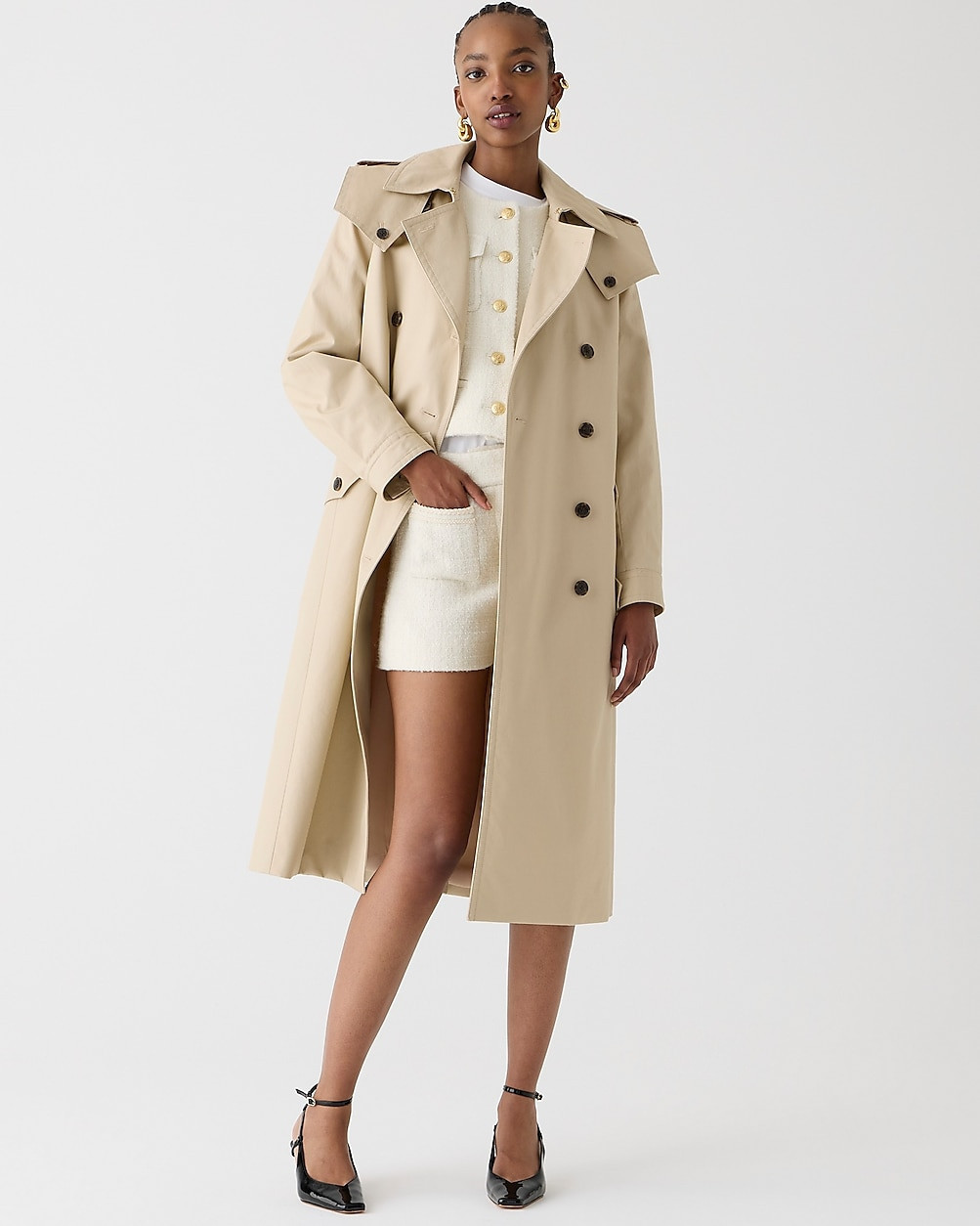 Double-breasted trench coat | J. Crew US