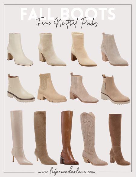 Fall Boots - our fave neutral picks! Refresh your wardrobe for fall with these cute boots & booties! 

#fallboots #fallstyle #neutralboots 

#LTKfindsunder100 #LTKstyletip #LTKshoecrush