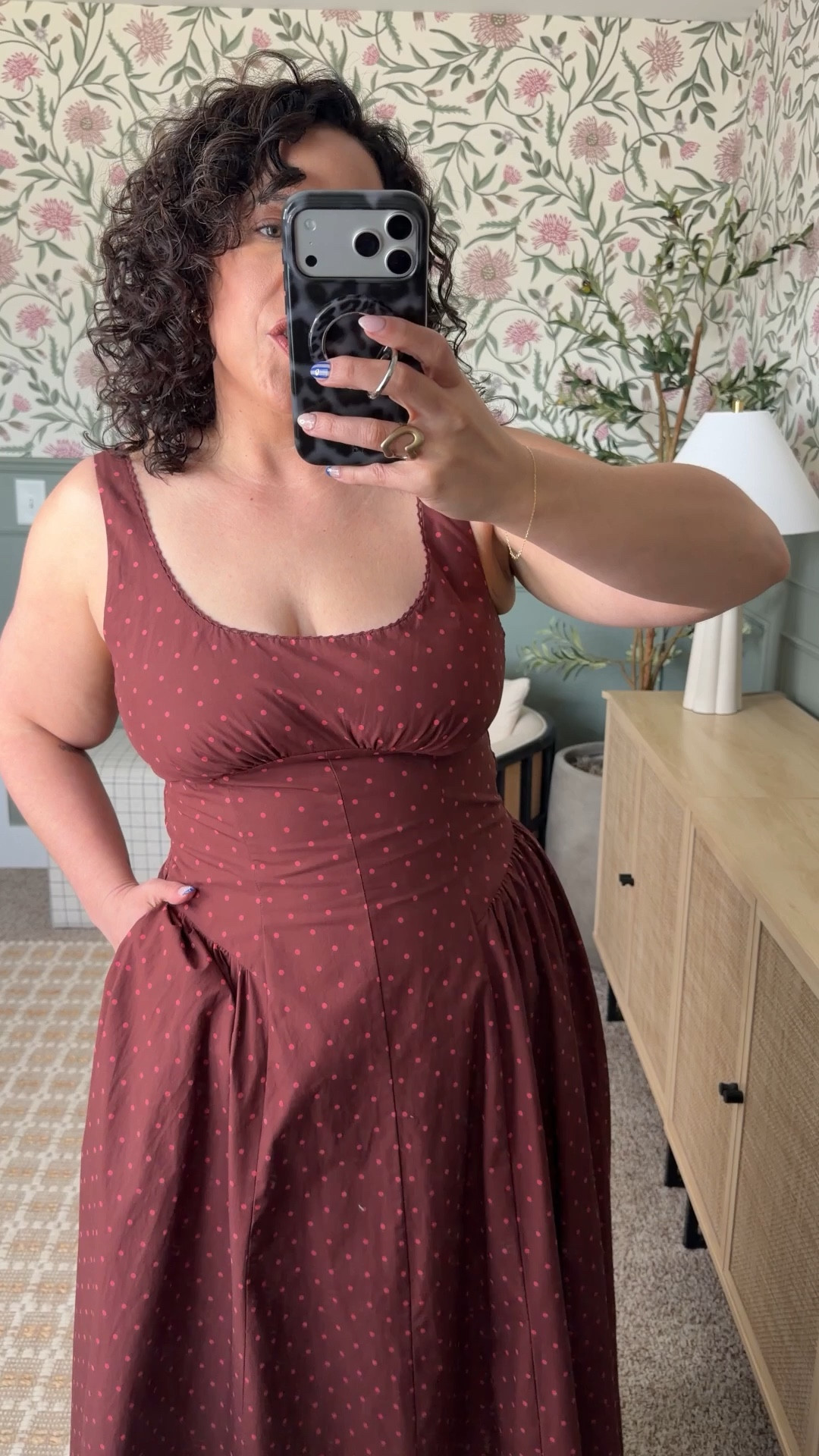 Midsize summer dress from Abercrombie wearing large! No bra needed ‼️

#LTKootd #LTKMidsize #LTKPlusSize