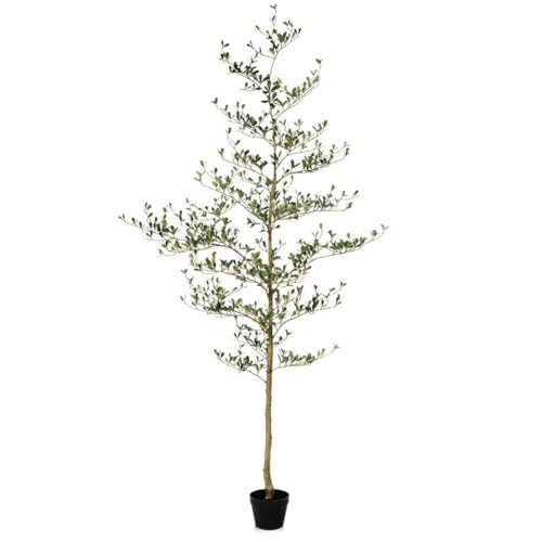 Verinatural Artificial Black Olive Tree 7ft - Shady Lady UV Resistant Faux Olive Trees Indoor Outdoor Decor - Modern Aesthetic Tall Fake Plants with Pot for Home Office Living Room Patio Floor, VN140 | Amazon (US)