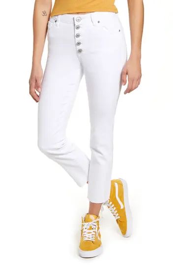 High Waist Ankle Straight Leg Jeans | Nordstrom Rack