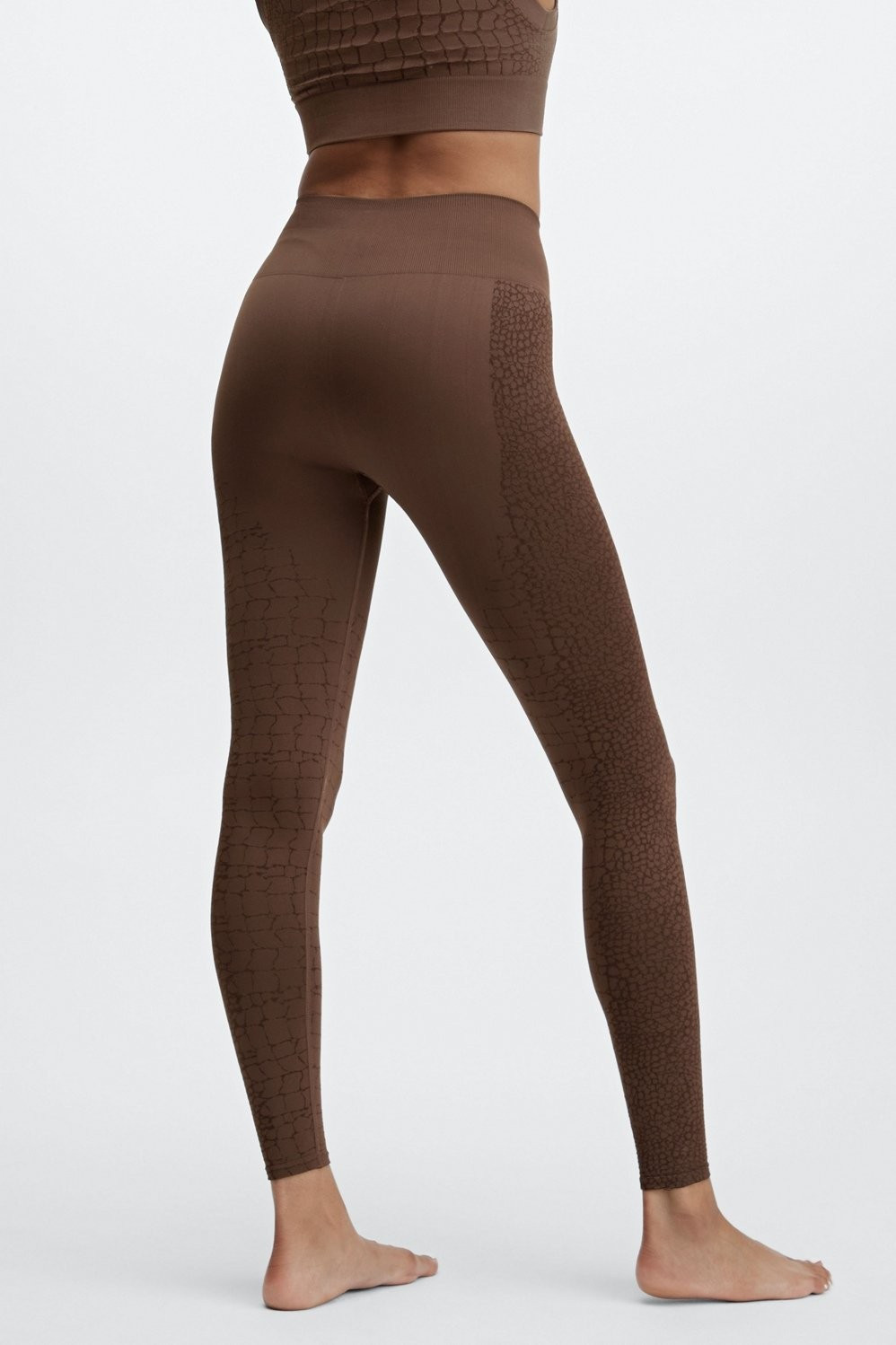 High-Waisted Seamless Reptile Legging | Fabletics - North America